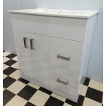 Free Standing Vanity T750F  Gloss White